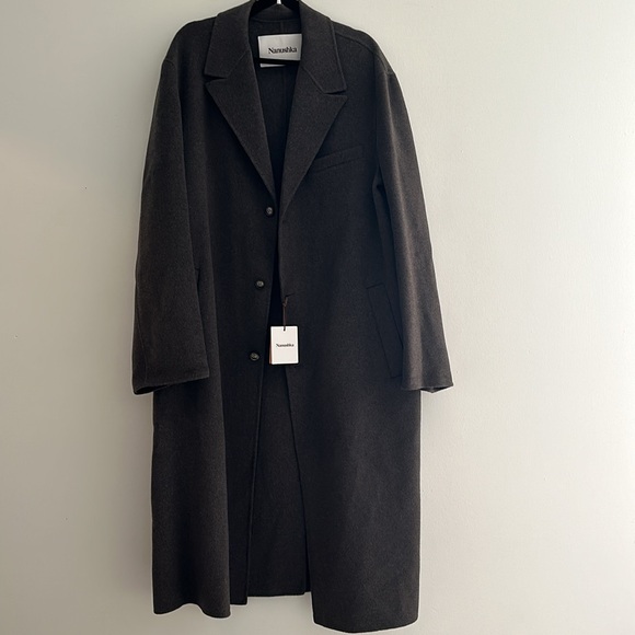 NWT Nanushka Janno wool Coat Size XL - Picture 5 of 13